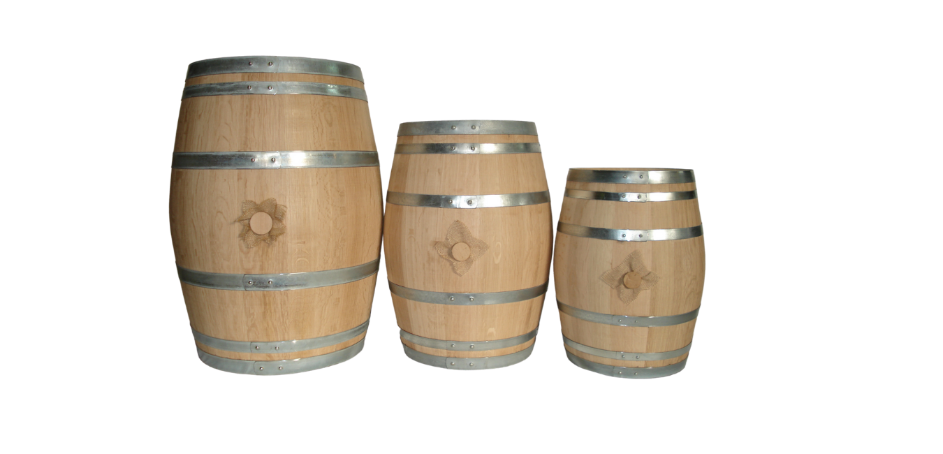 Tonneau en châtaignier de 100 ou 150 litres huilé - nouveau - recupér